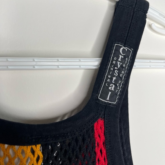 💕 2/25 Rasta Crochet String Tank - Picture 4 of 5